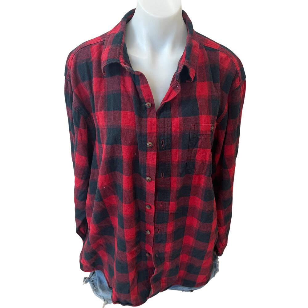 Mom Definition Plaid Flannel Shirt XL Classic Oversized Unique Mother's Day Gift - Picture 4 of 6